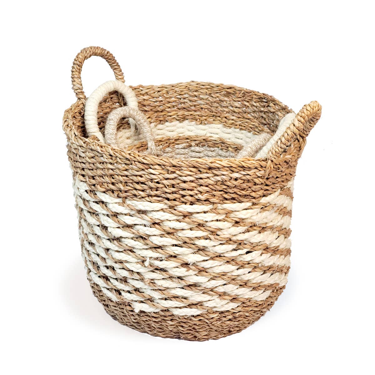 Wicker Mesh Basket Set 3PC