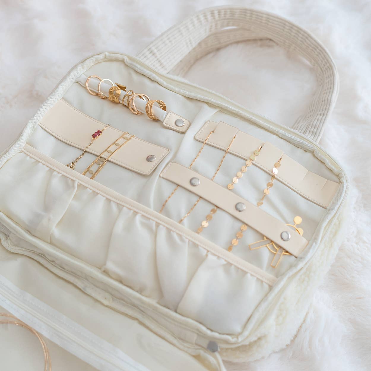 Beige Toiletry Bag