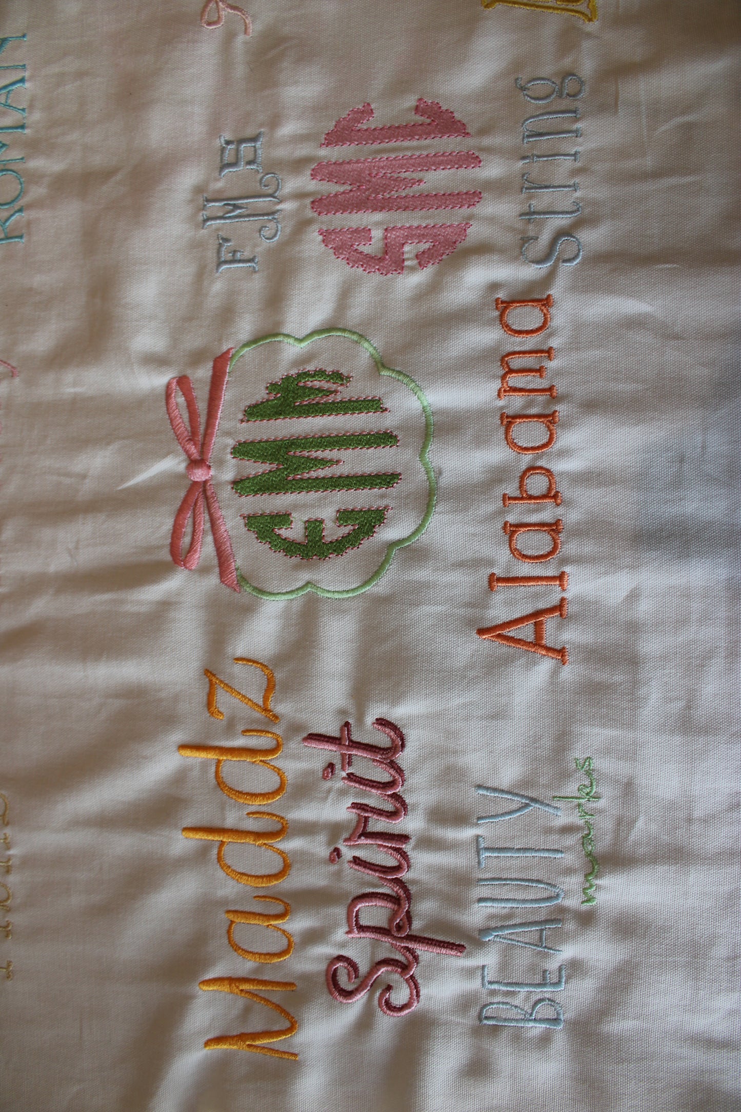 Double Sided Wreath Sash