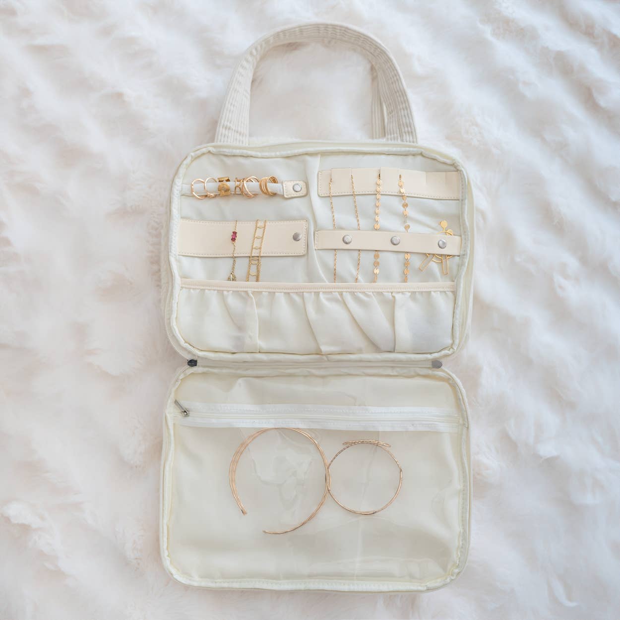 Beige Toiletry Bag