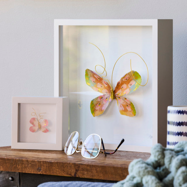 Orange Multi Butterfly Wall Art