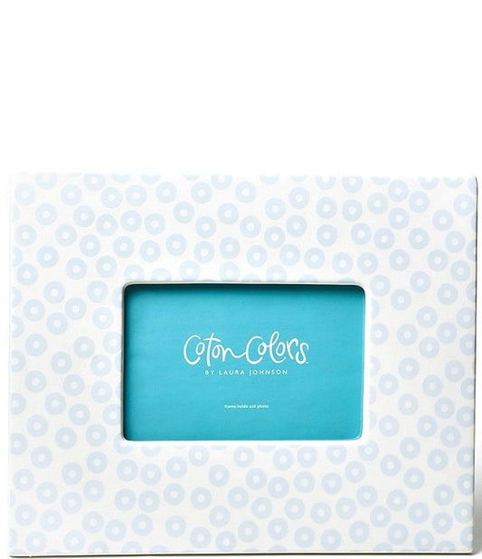 Large Blue Polka Dot Frame