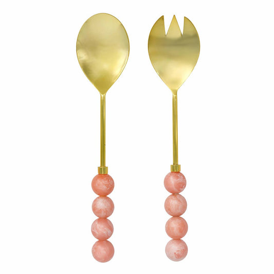Gold Serving Spoon Set 2PC