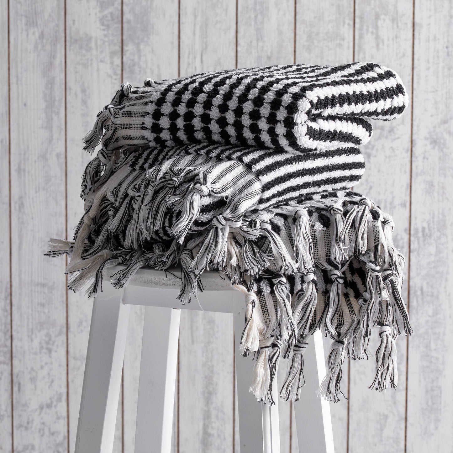 Pompom Bubble Hand Towel - Natural
