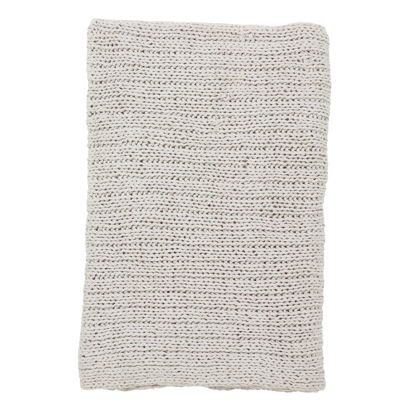 Knitted Ivory Throw