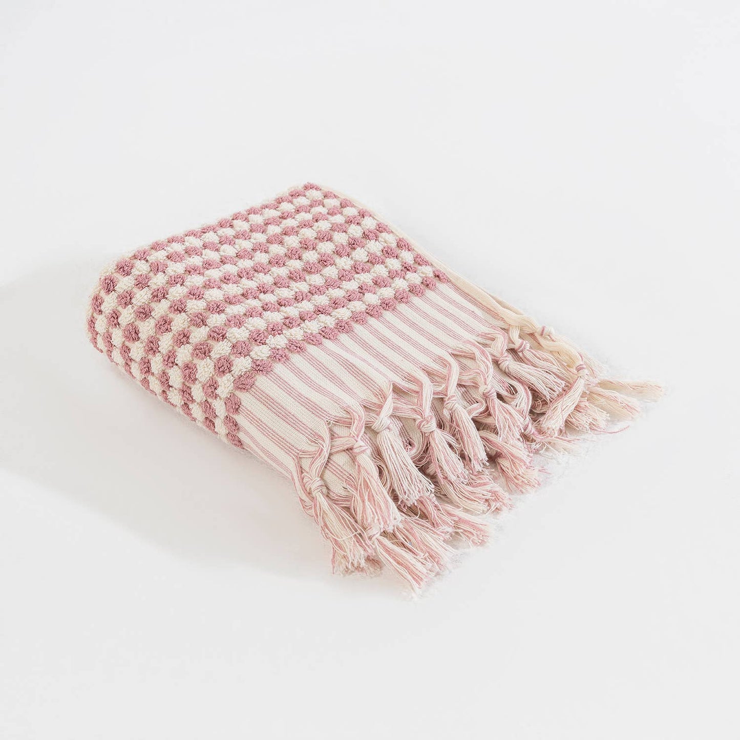 Pompom Bubble Hand Towel - Rose