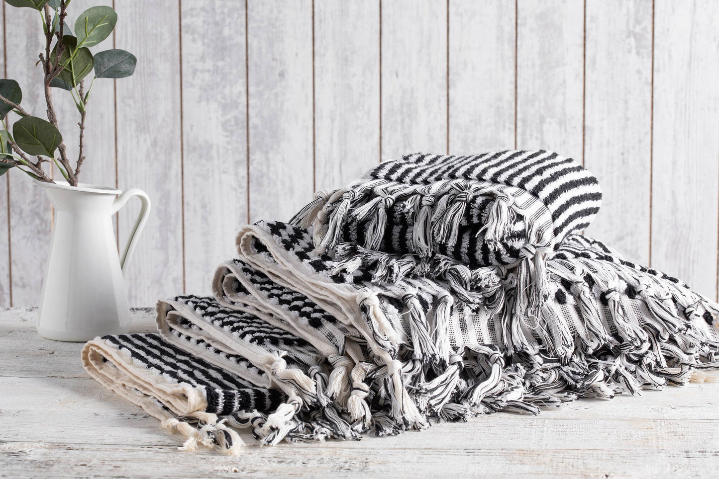 Pompom Bubble Hand Towel - Natural