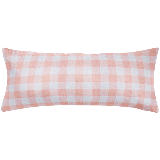 Gingham Pink Pillow Cover