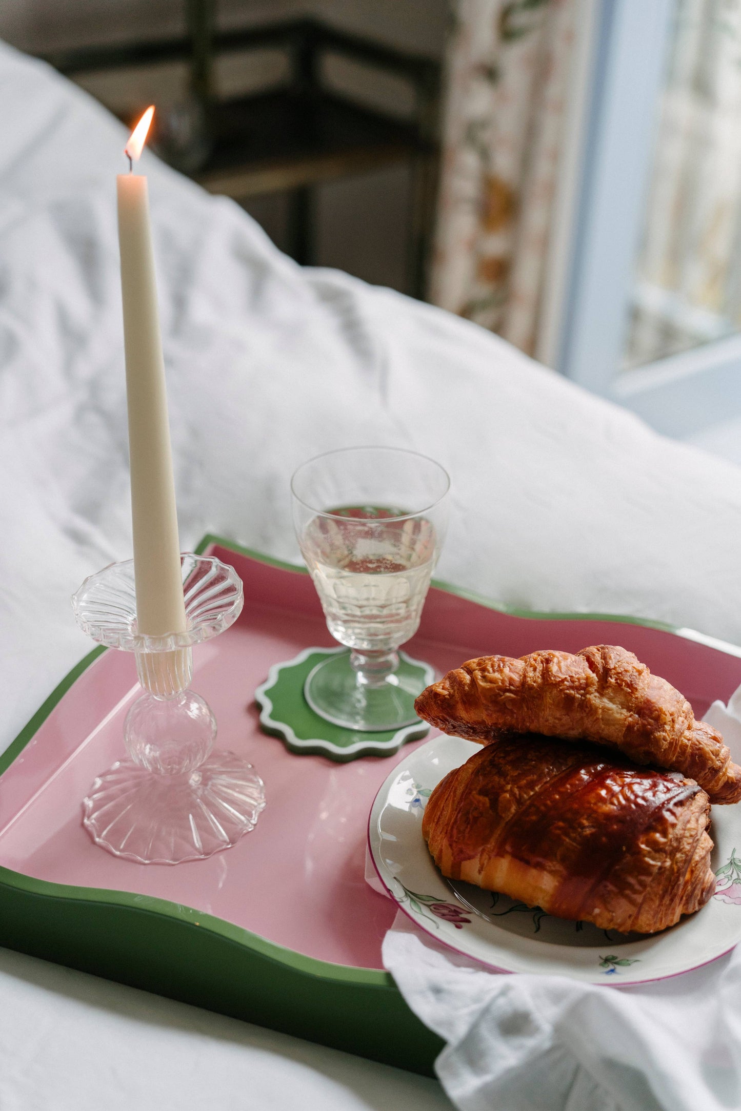 Victoria Coaster Set - Pale Pink