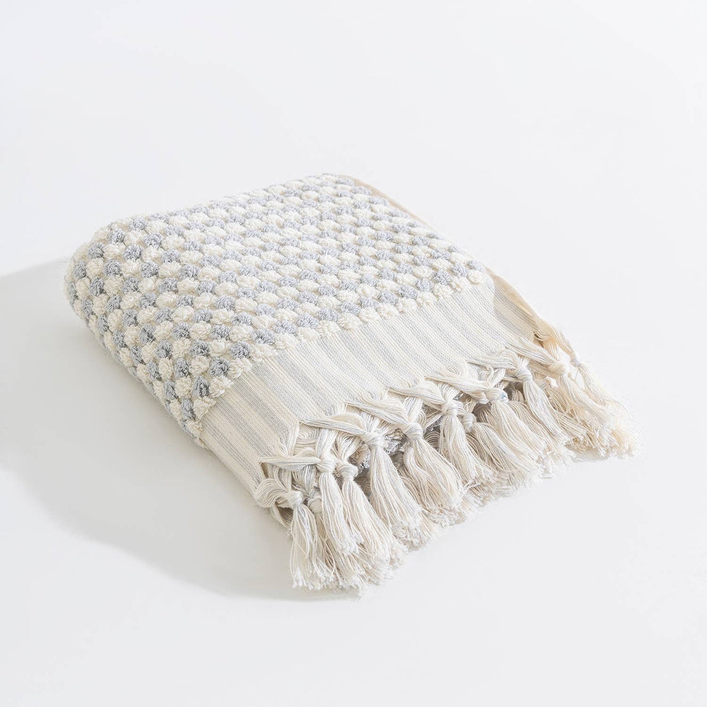 Pompom Bubble Hand Towel - Rose