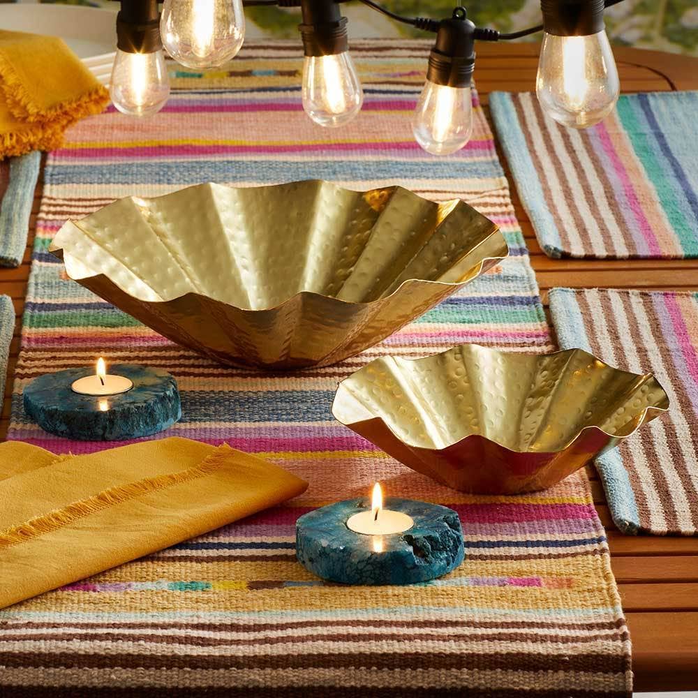 Gold Petal Bowls - Set of 2