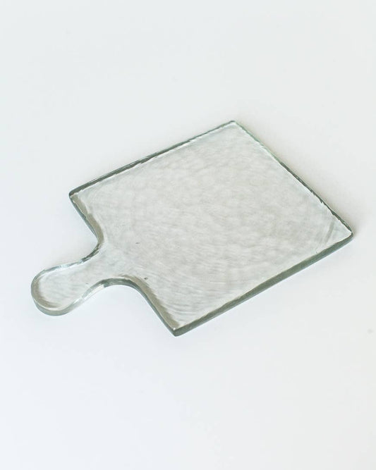 Hammered Glass Tray - Clear