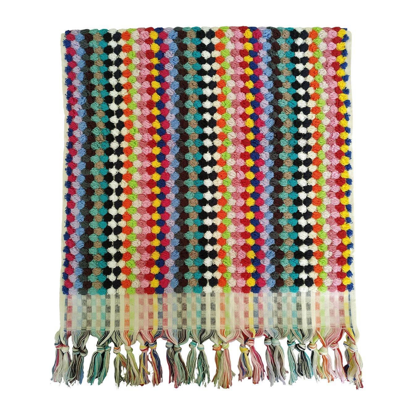 Pompom Bubble Hand Towel - Rose