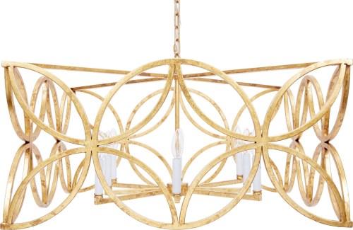 Golden Flower Chandelier