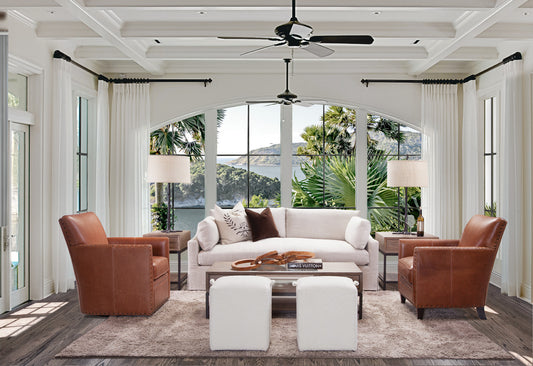Jared Leather Swivel Chair