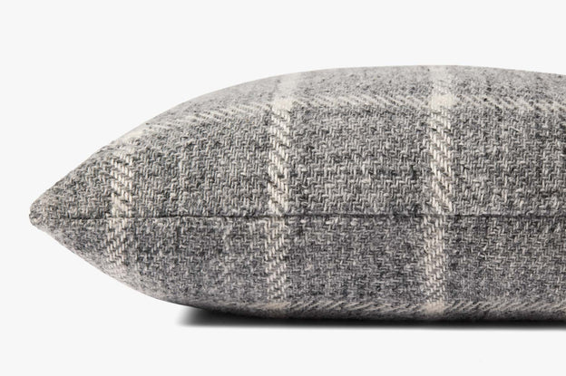 Magnolia Home Grey Plaid Pillow