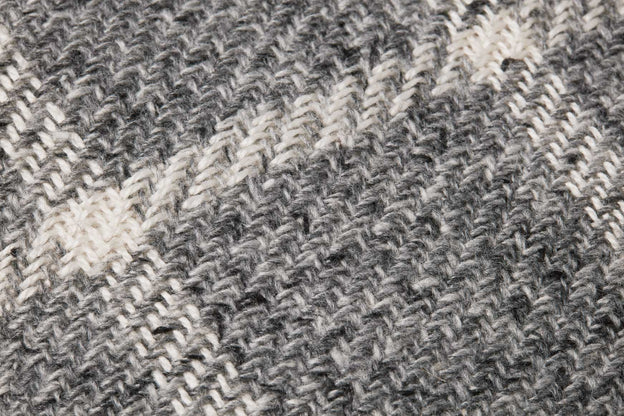 Magnolia Home Grey Plaid Pillow