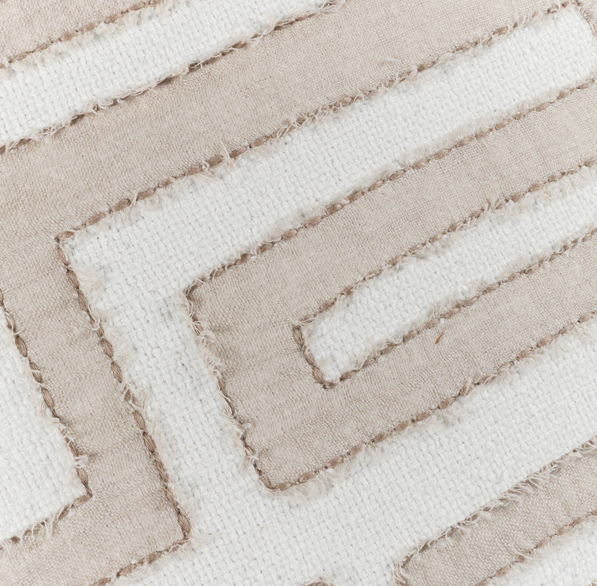 Geometric Ivory Pillow