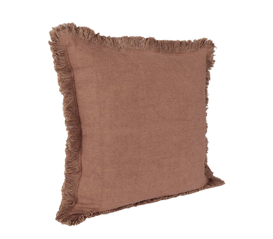 Chocolate Frill Pillow
