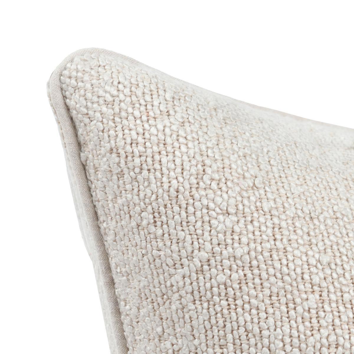 Textured White Pillow
