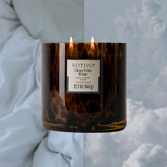 Clean Crisp Tortoise Candle