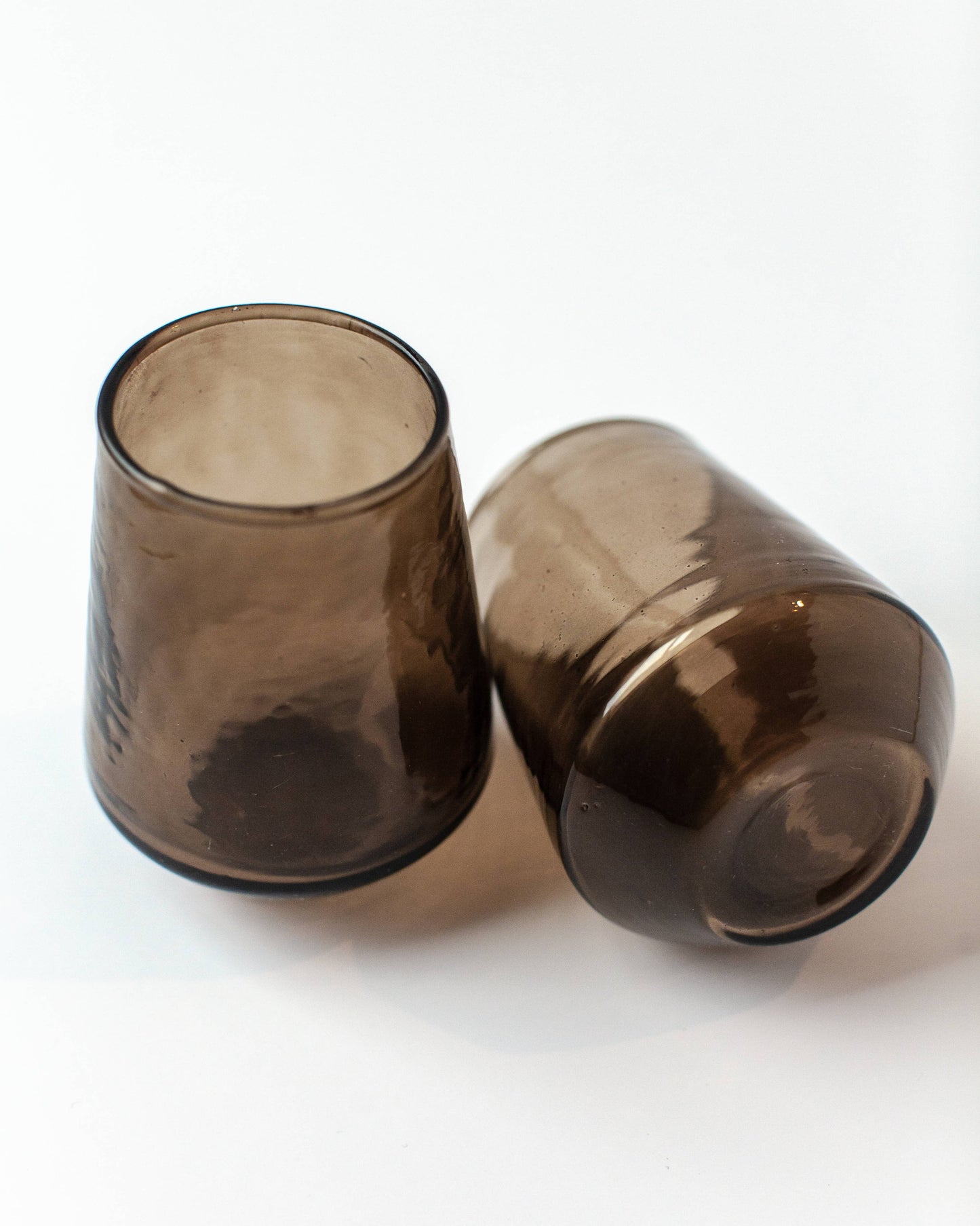 Hammered Glass Tumbler: Set of 2