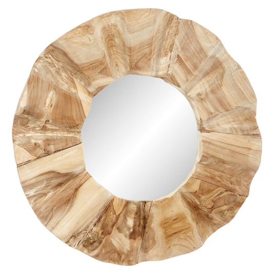 Natural Wood Finished Mirror