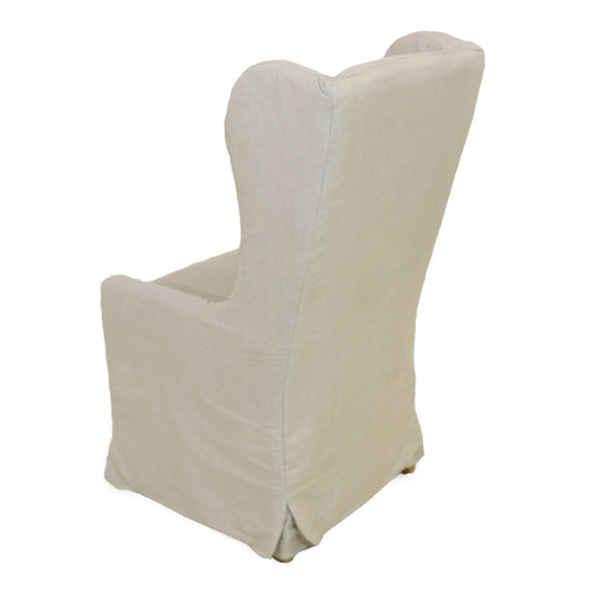 Large Linen Host Chair