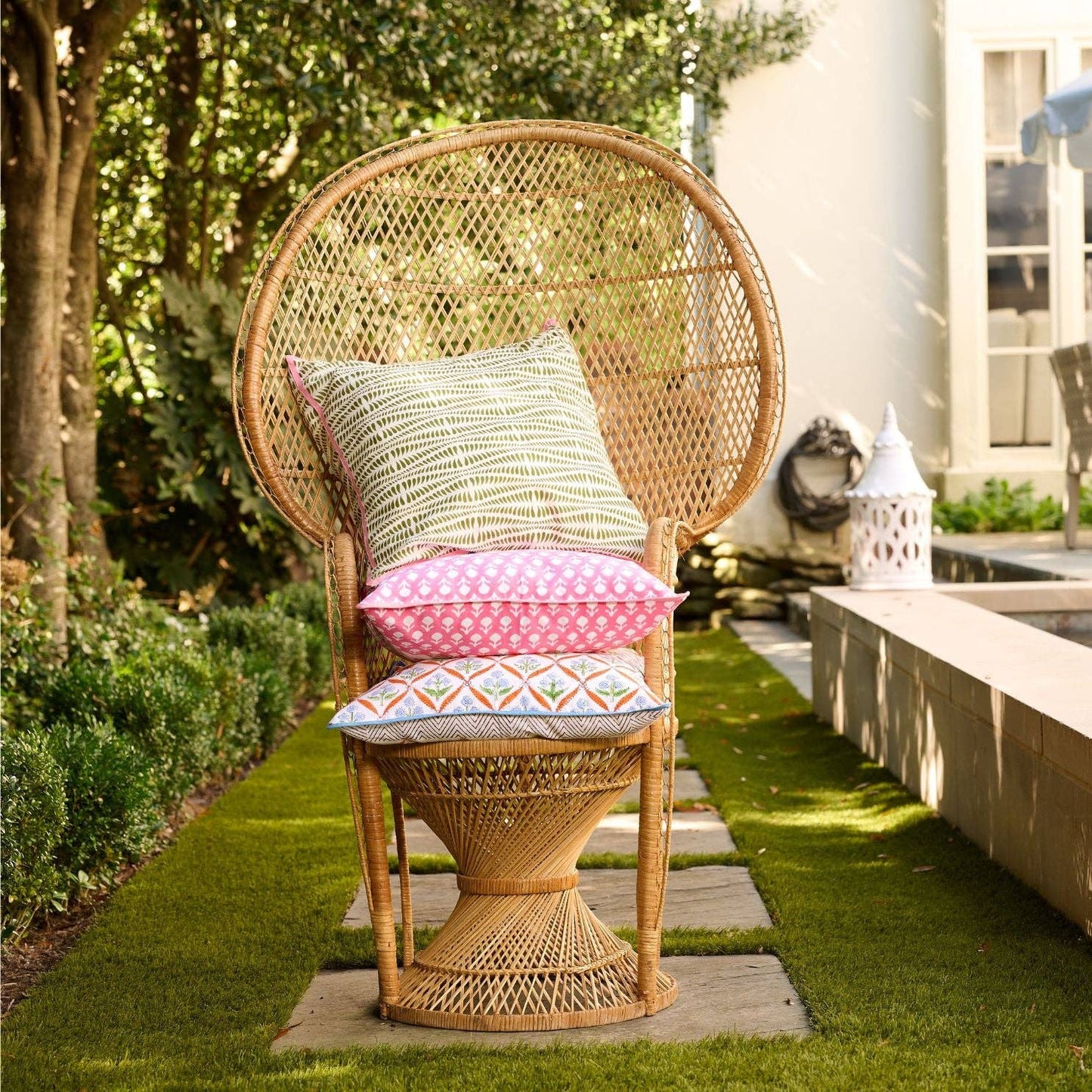 Paloma Block Print Pillow