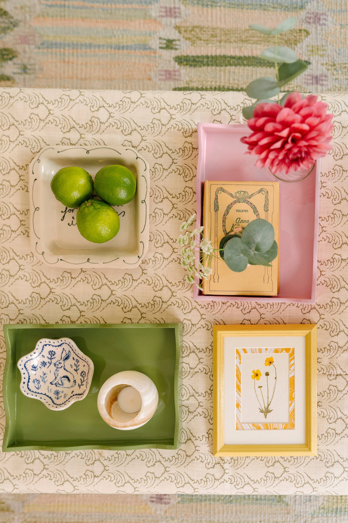 Allegra Tray - Pink