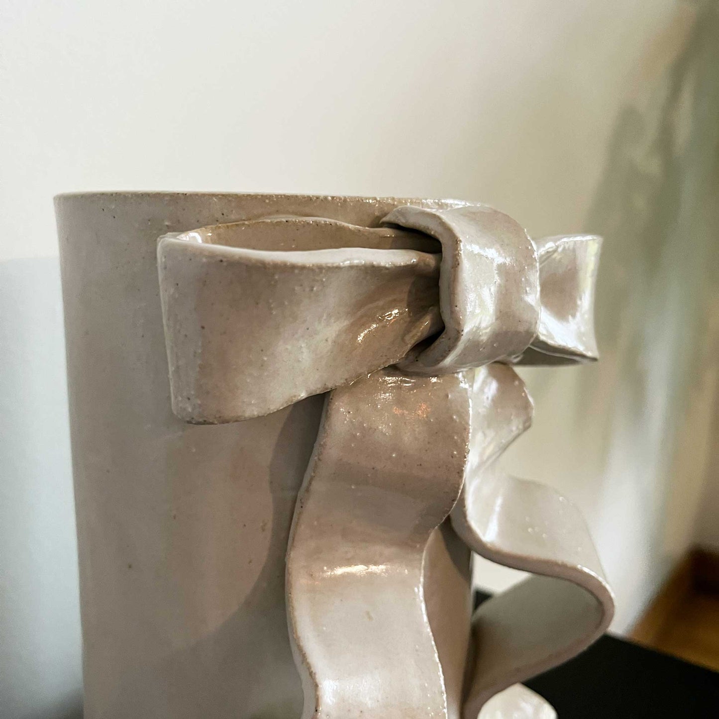 Ribbon Bow Vase: Small