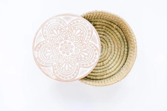 Floral Bread Warmer Basket