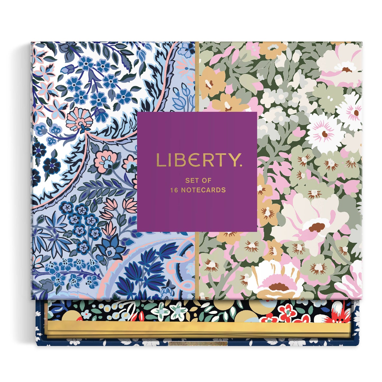 Liberty Floral Stationery - Blue