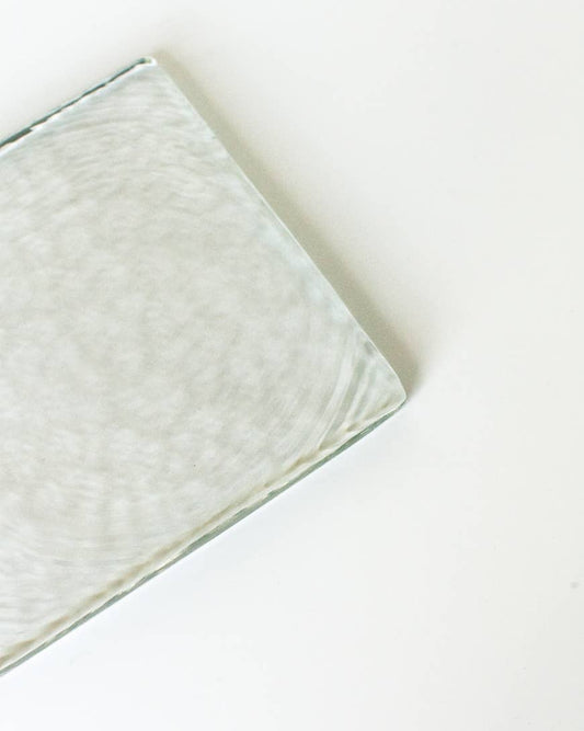 Hammered Glass Tray - Clear