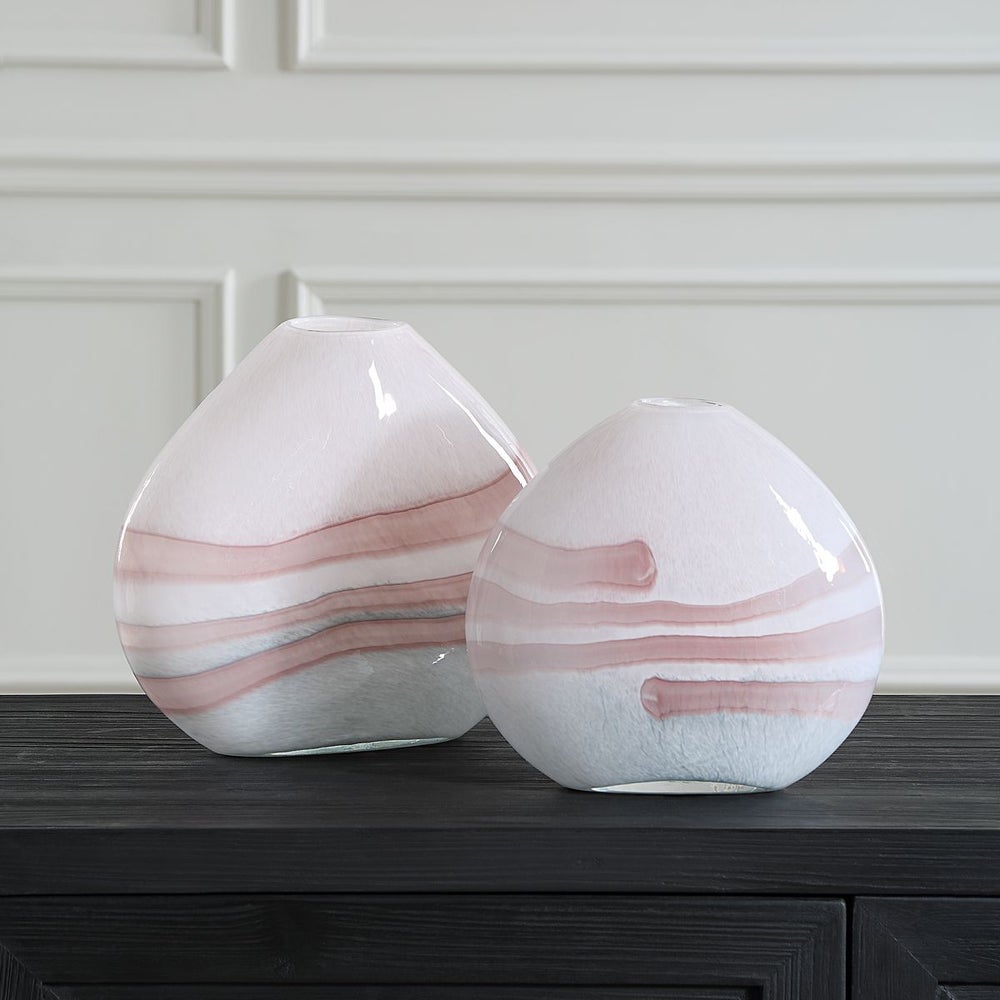 Blush Swirl Vase Large