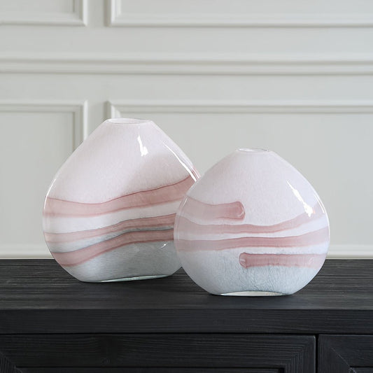 Blush Swirl Vase Large
