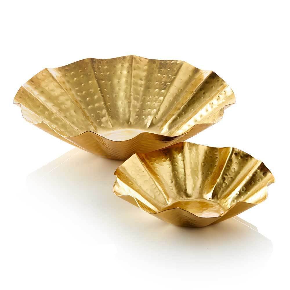 Gold Petal Bowls - Set of 2