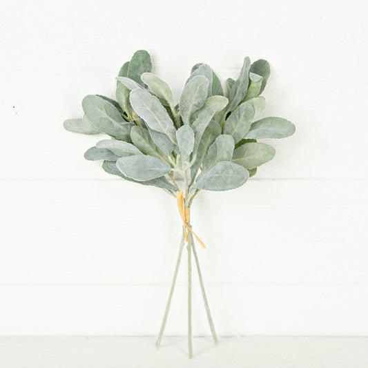 Flocked Lamb Ear Leaves