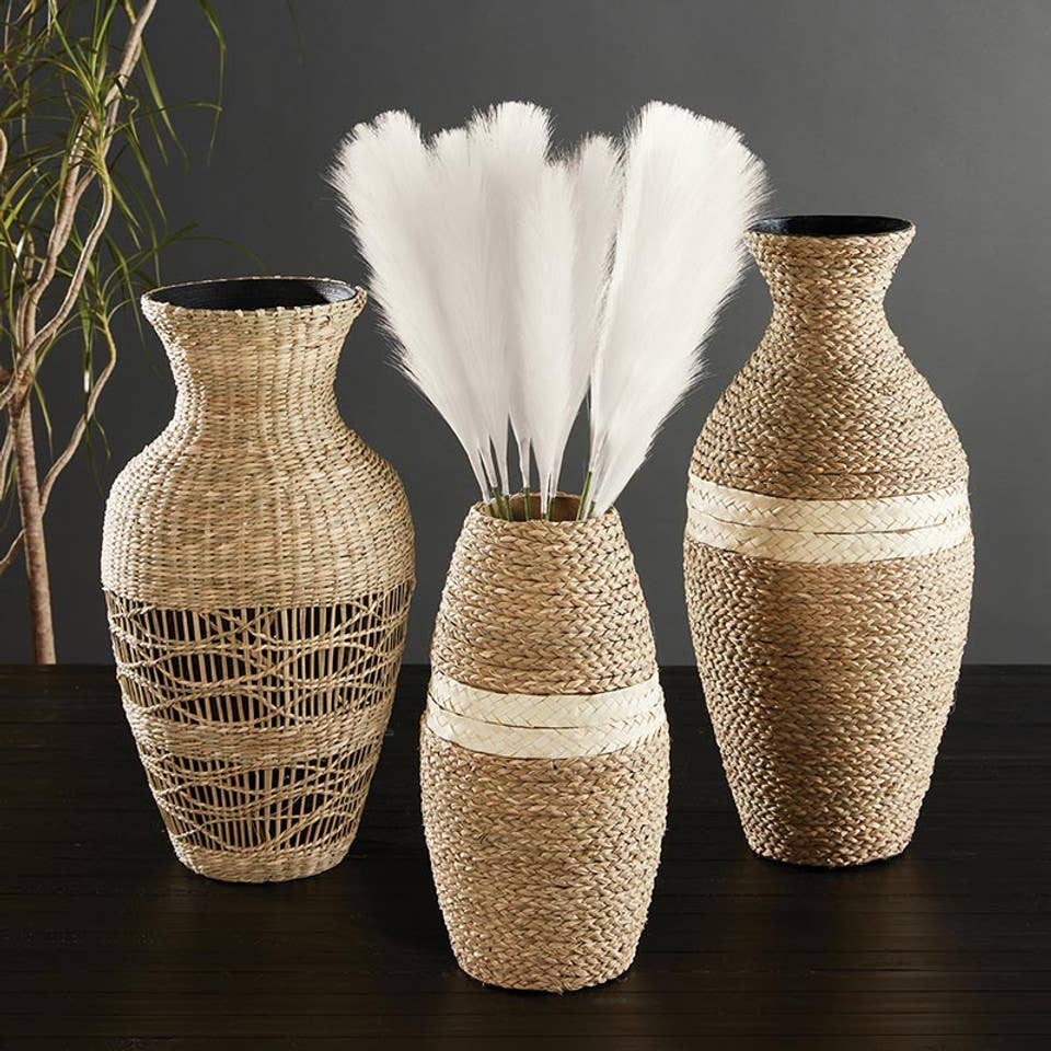 Woven Seagrass Vase