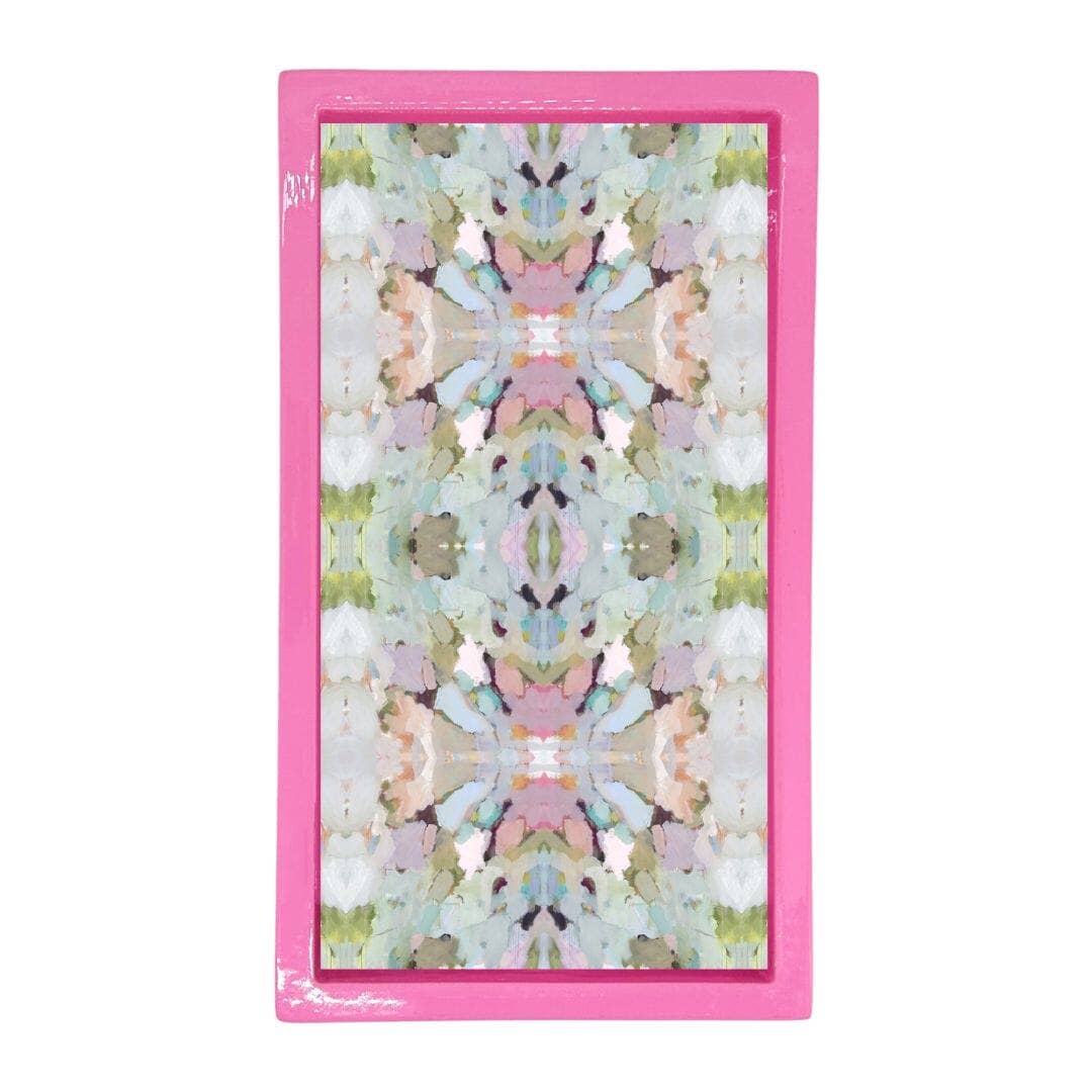 Hot Pink Bamboo Towel Holder