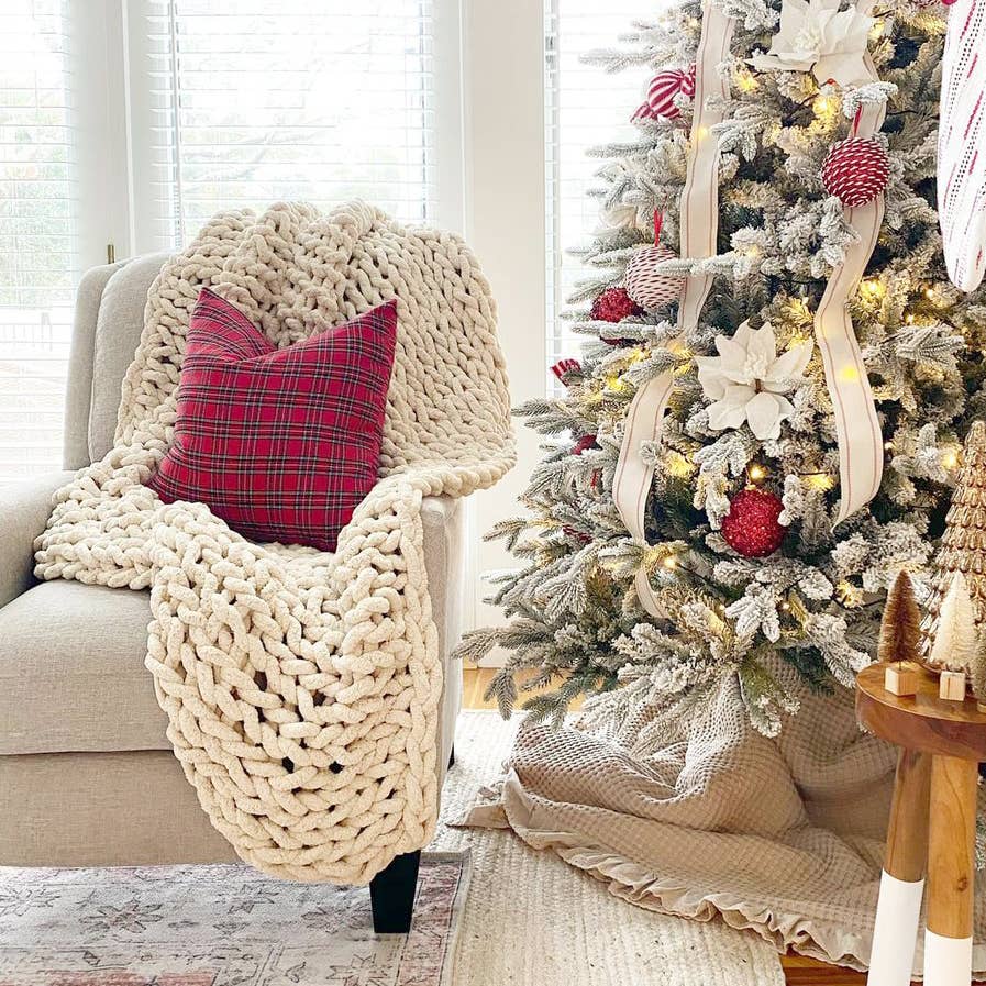 Chunky Knit Throw