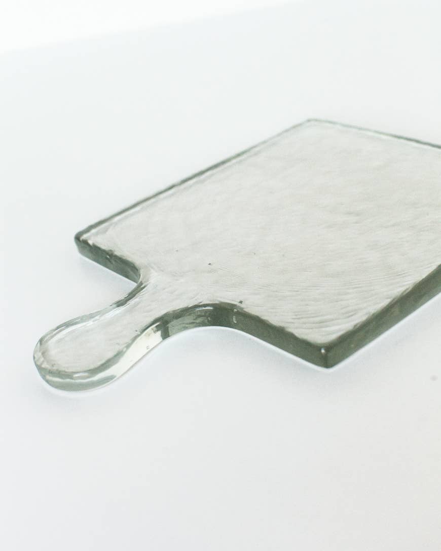 Hammered Glass Tray - Clear