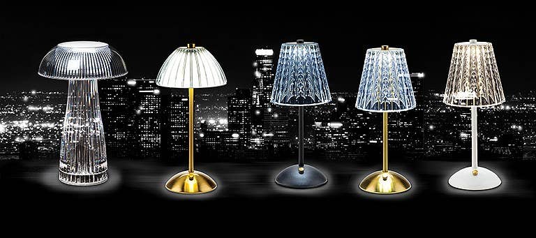 Crystal Shade LED Table Light